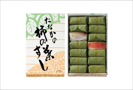 柿の葉すし 紙箱  さけ・たい 詰合せ 14個入り
