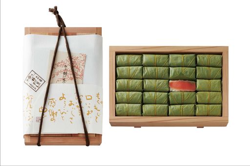 柿の葉すし さけ ２０個詰 特製木桶
