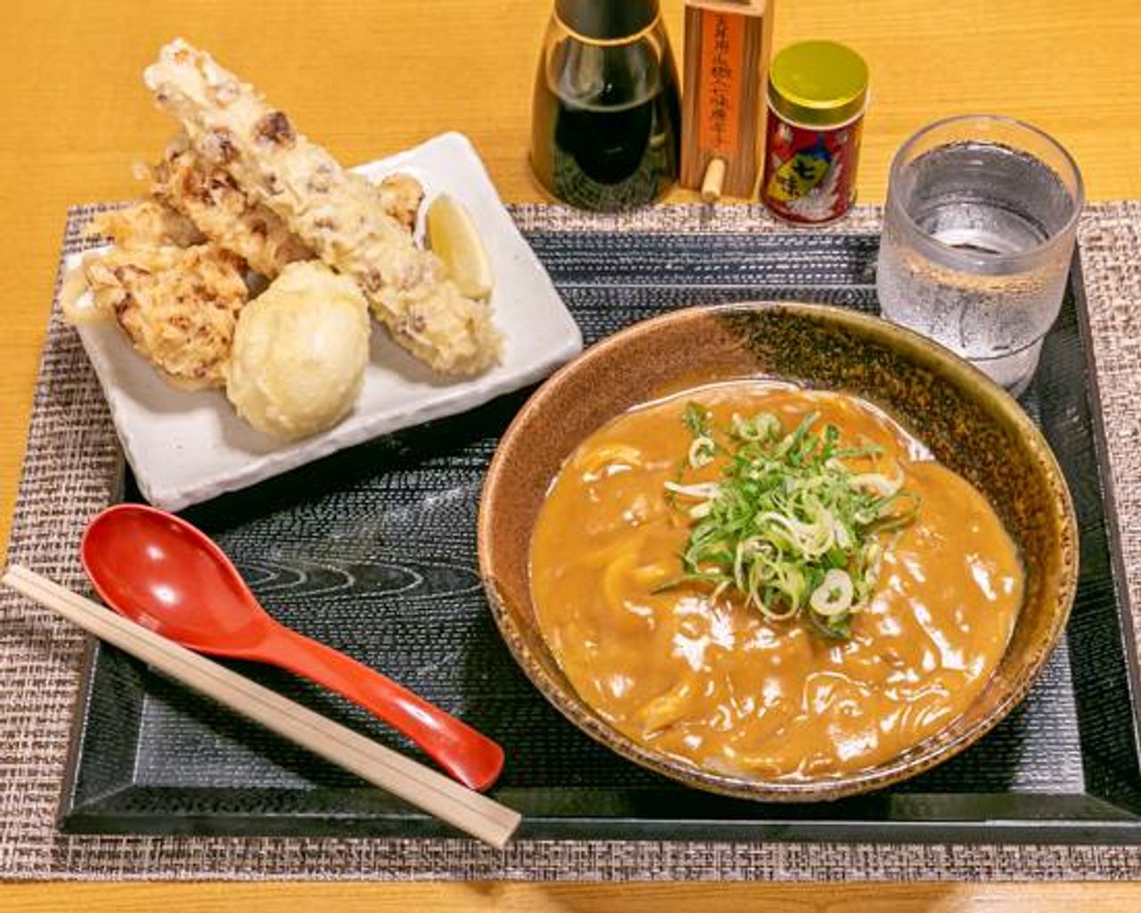 とりちく玉カレーうどん