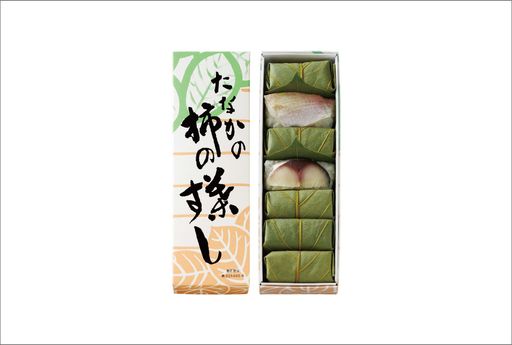 柿の葉すし 紙箱  さば・たい 詰合せ ７個入り