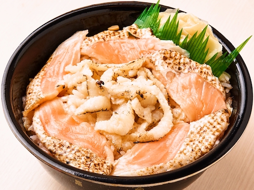 68.焼きハラス炙り縁側丼(Grilled Harasu Grilled Engawa Bowl)
