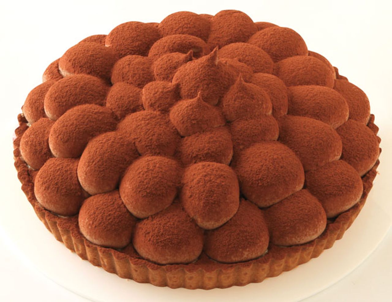 チョコレートのカットタルト