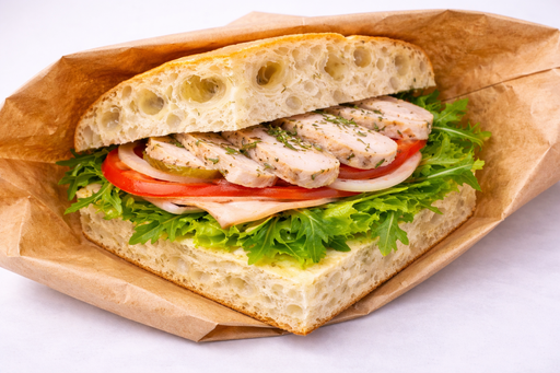 フォカッチャサンド 地鶏ハーブチキン