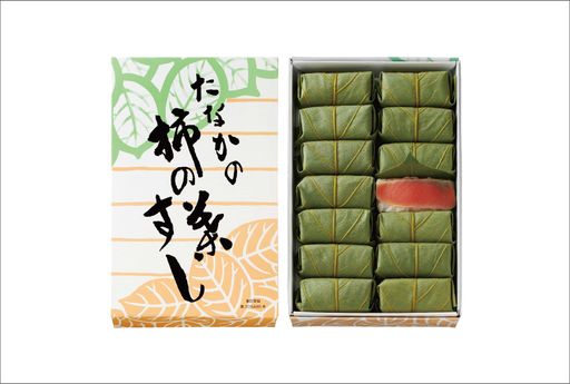 柿の葉すし 紙箱　さけ 14個入り