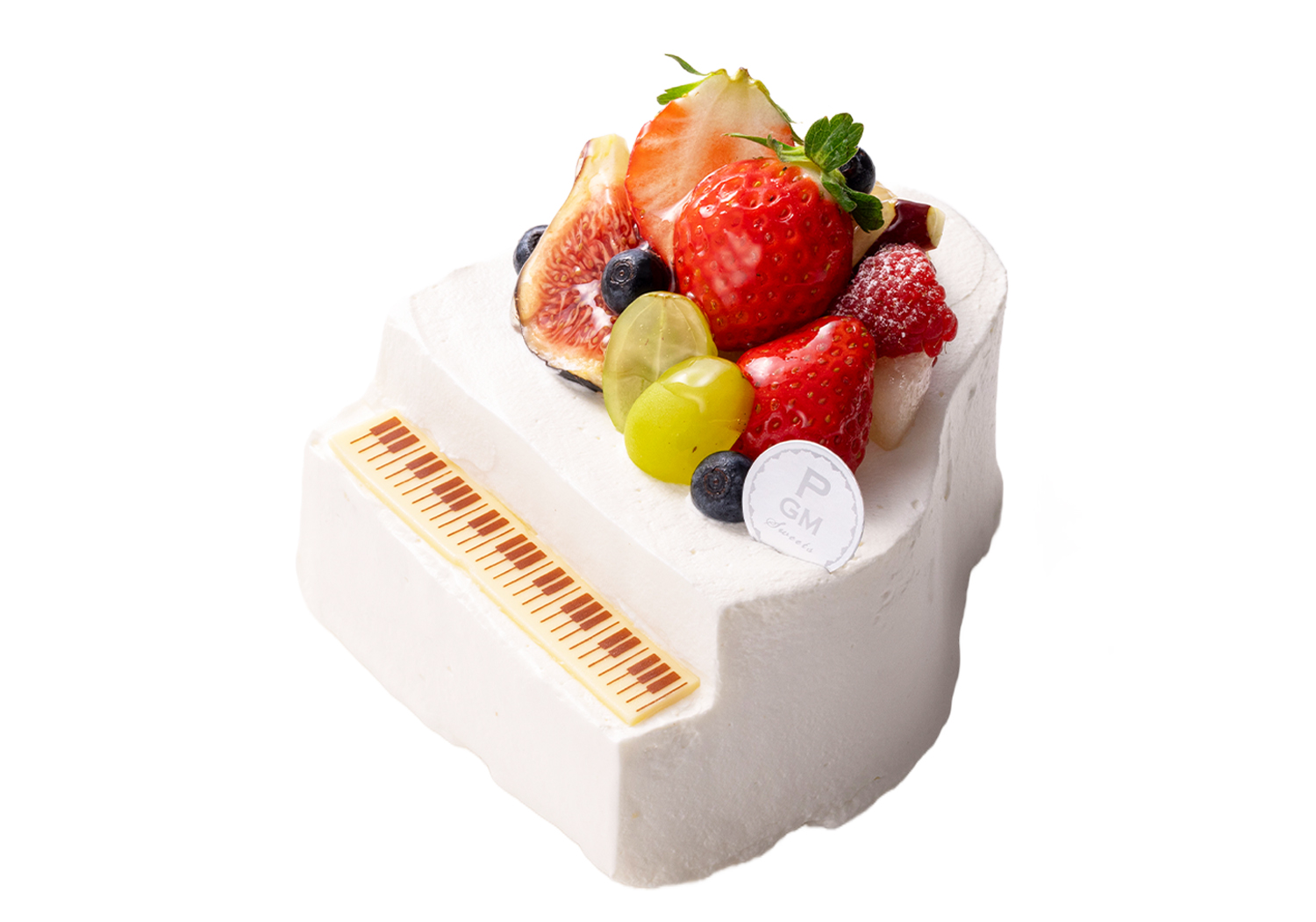 ピアノケーキ (白・18cm)