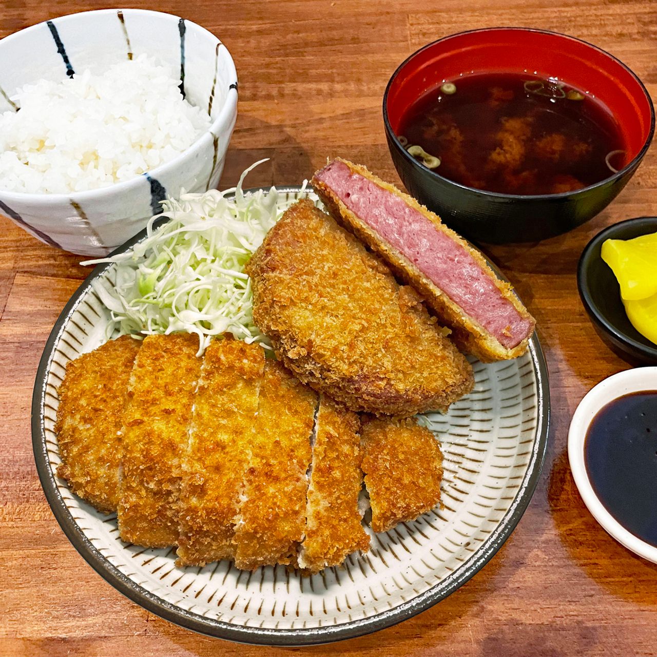 (肩ロース)ハムかつとんかつ定食