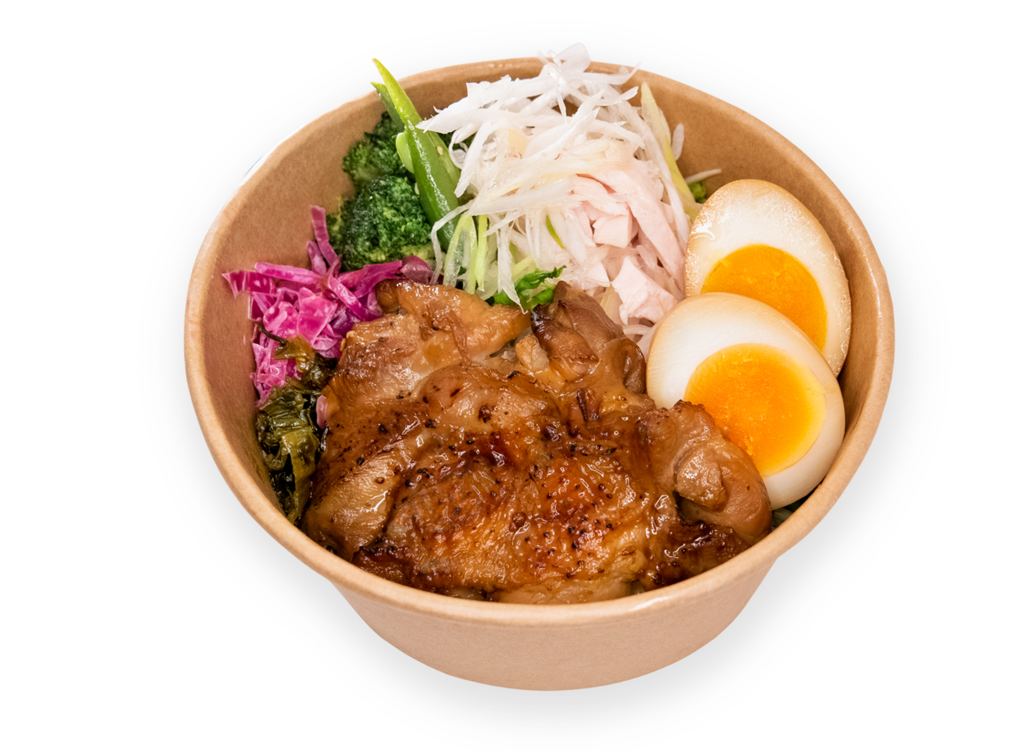 【高タンパク】鶏肉（ジーロー）&蜜汁焼鶏（台湾照り焼き）　チキンコンビ丼