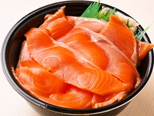 56.サーモン丼(Salmon bowl)