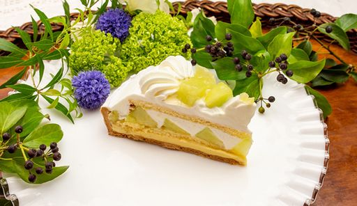 特選 静岡県袋井産 クラウンメロンのショートケーキタルト (piece)