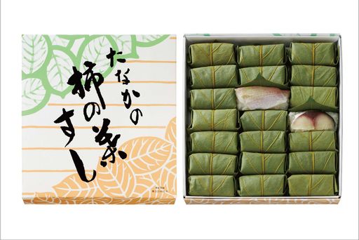 柿の葉すし 紙箱  さば・たい 詰合せ 21個入り