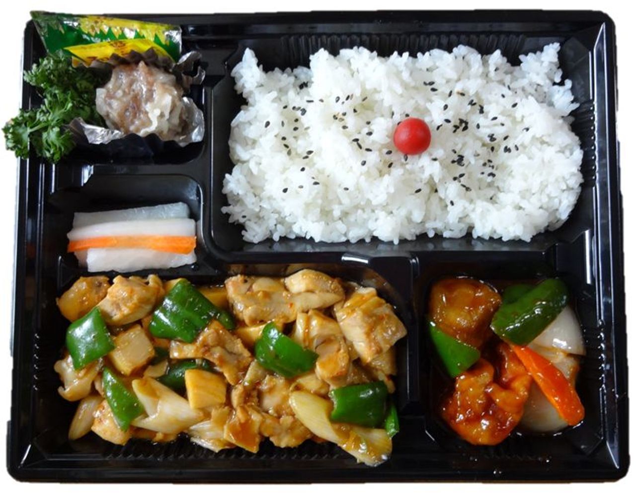 鶏とピーマン炒め弁当