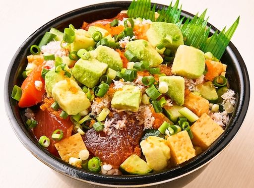 32.漬けバラちらしアボカド丼(Pickled rose chirashi avocado bowl )