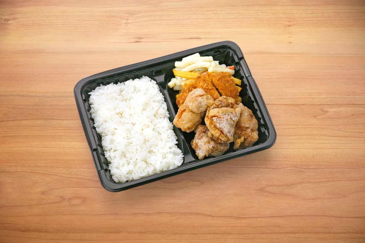 唐揚げヒレカツ弁当