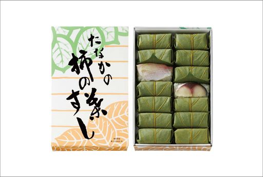 柿の葉すし 紙箱  さば・たい 詰合せ 14個入り