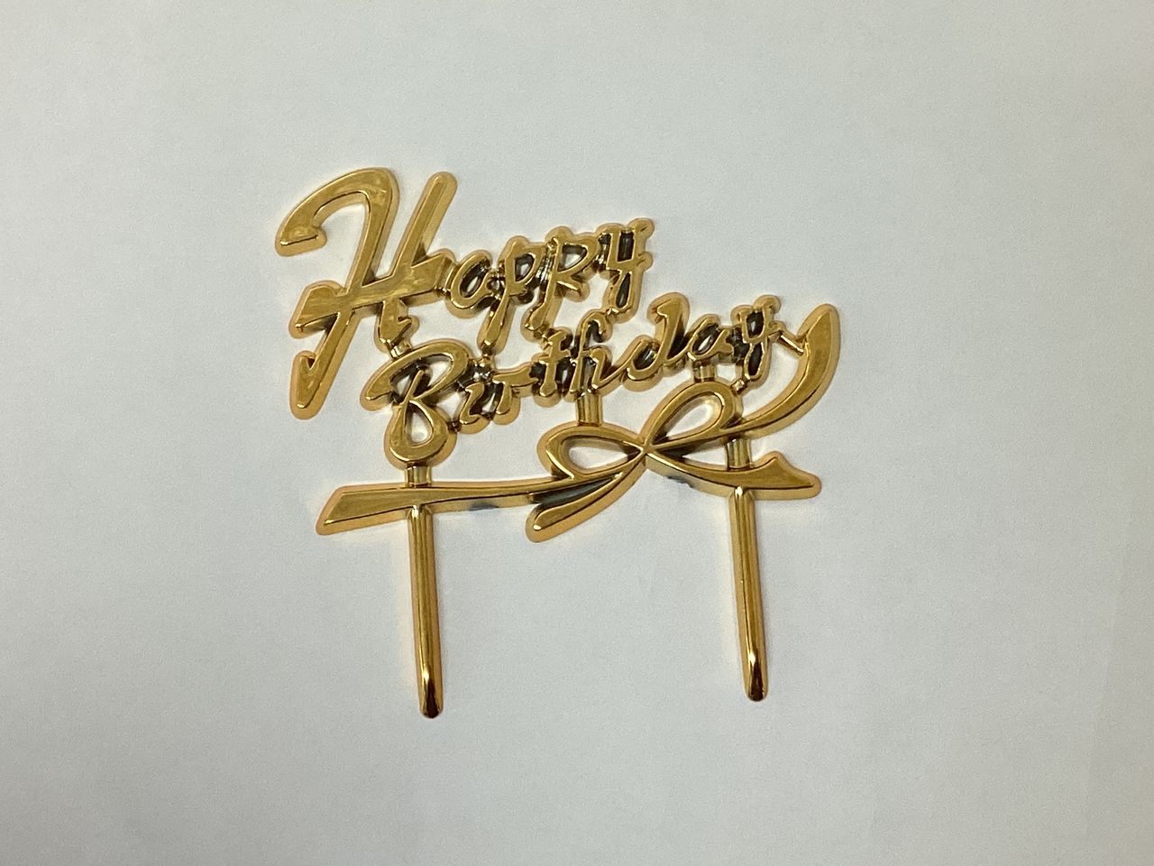 金プレート(Happy Birthday)