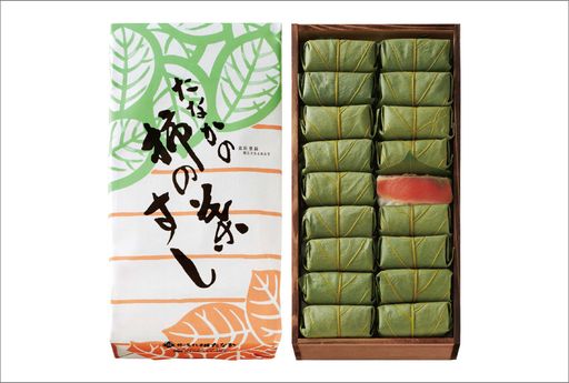 柿の葉すし 木箱　さけ 36個入り