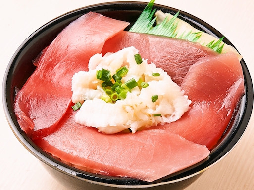 44.まぐろ縁側丼(Tuna engawa bowl)