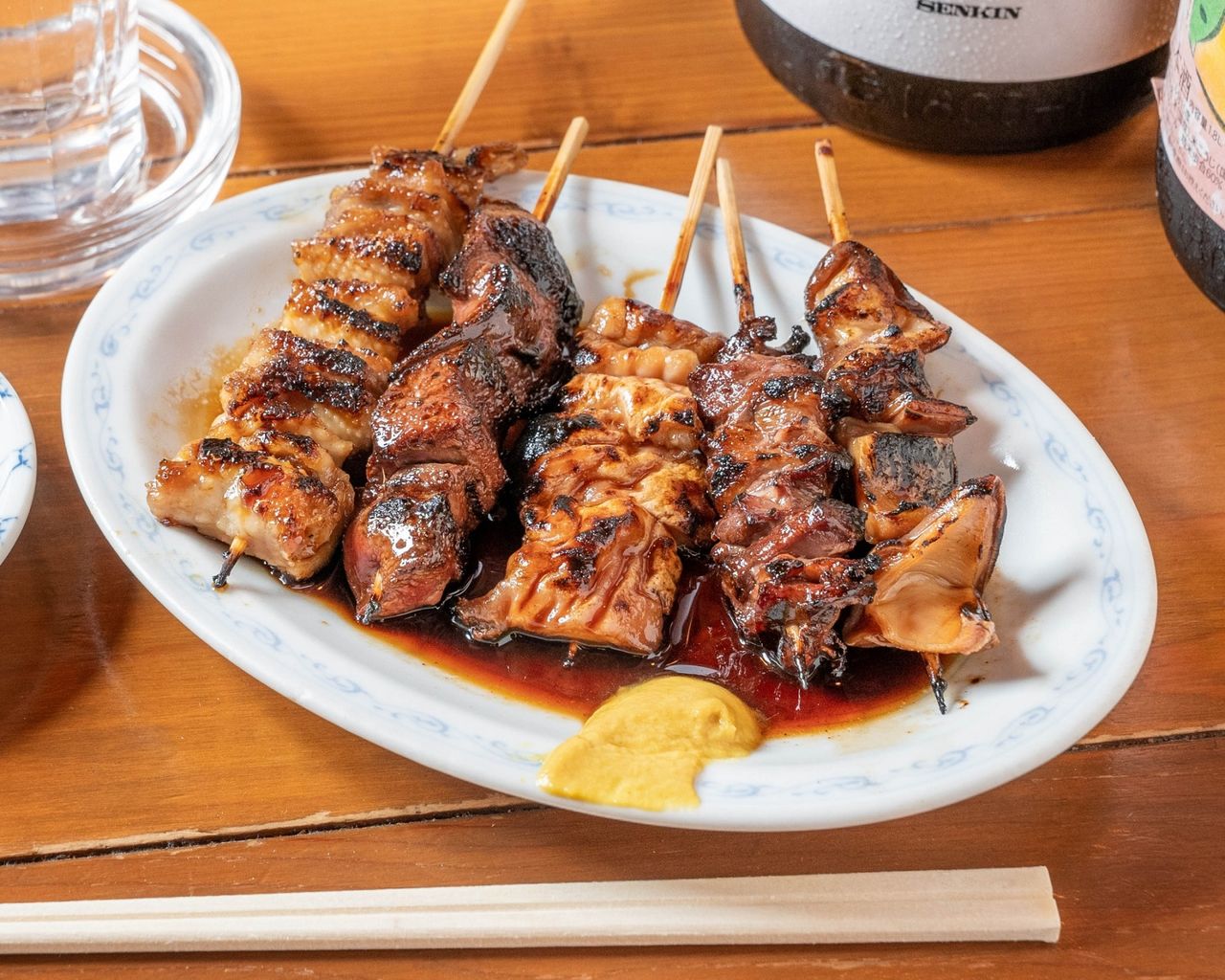 焼きとん&焼き鳥おまかせ串5本セット(タレ)