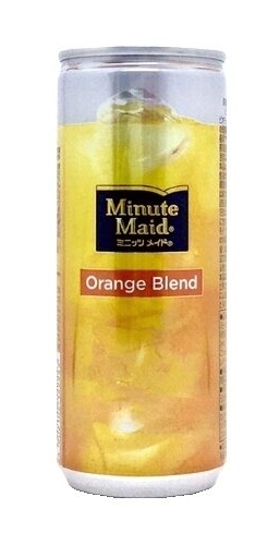 Minute Maid.オレンジジュース100% (250ml 缶)