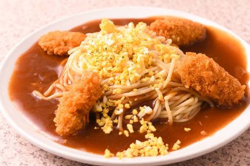 カキフライスパ Fried Oysters Spaghetti