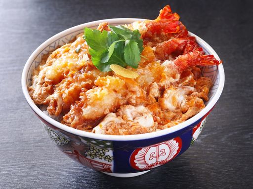 海老天の卵とじ丼