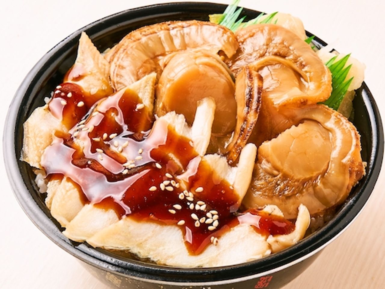 128.穴子煮ホタテ丼(Conger eel boiled scallop bowl)