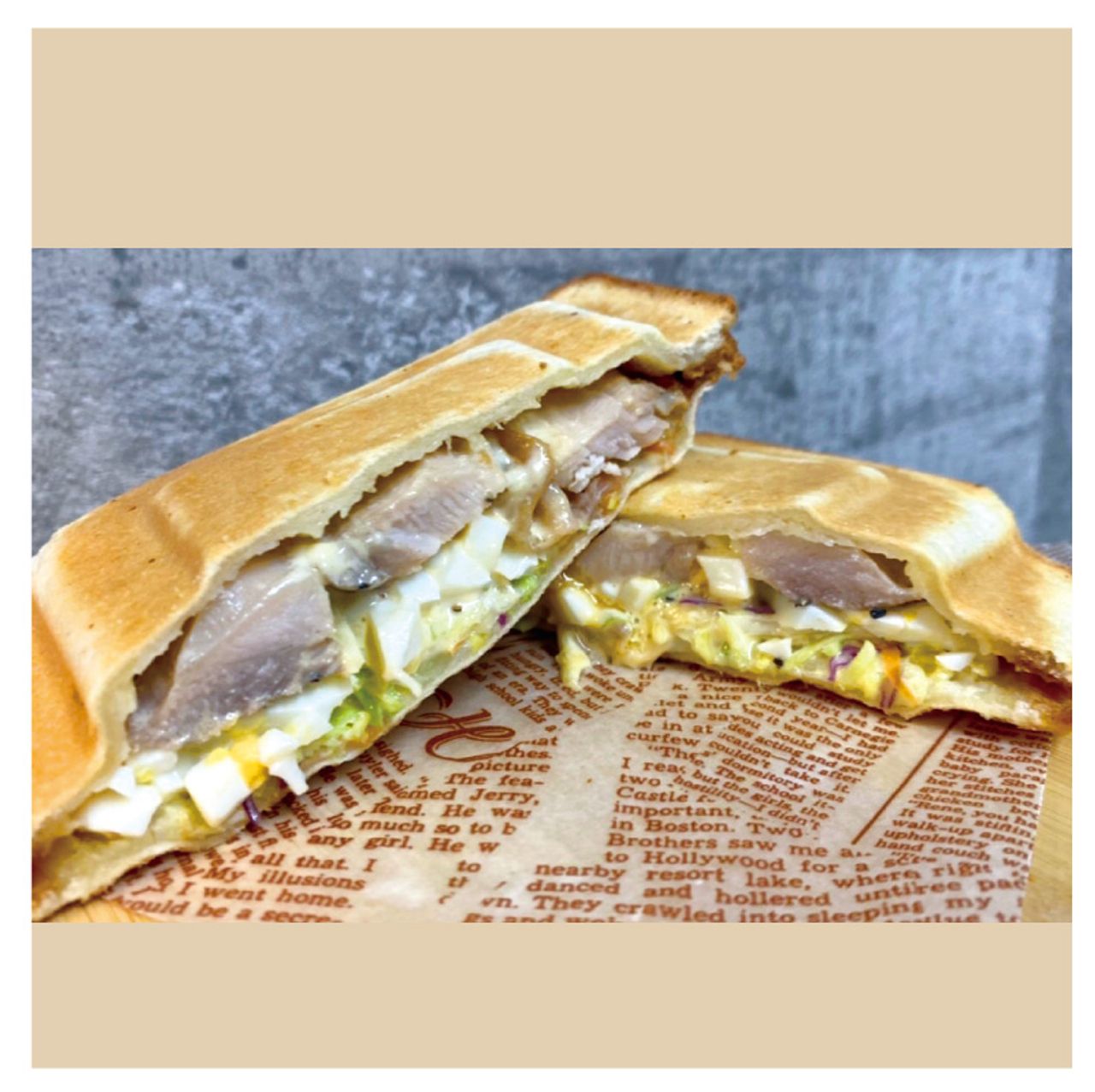 照り焼きチキンたまごサンド
