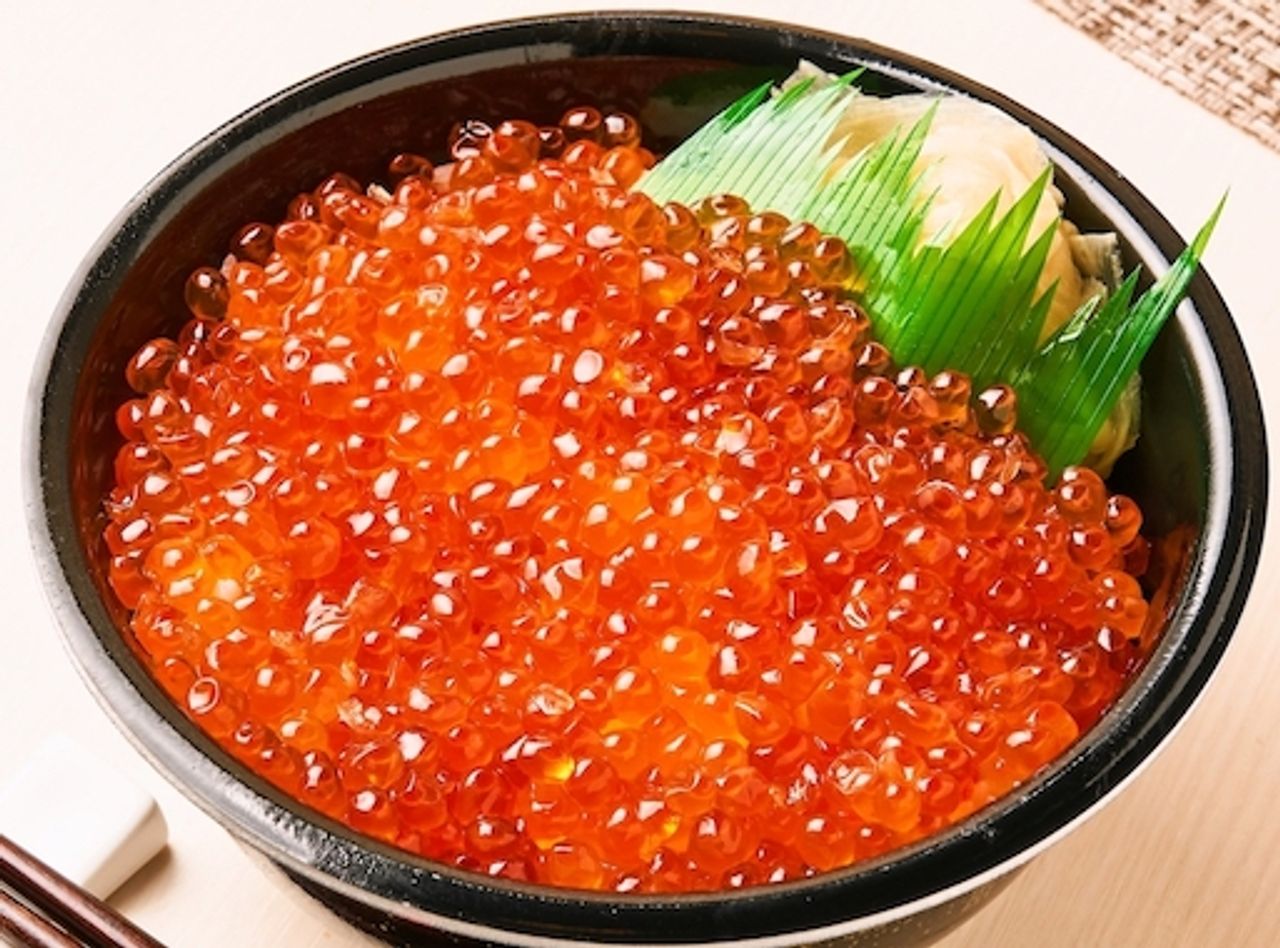 166.いくら丼デラックス(Salmon roe bowl deluxe)