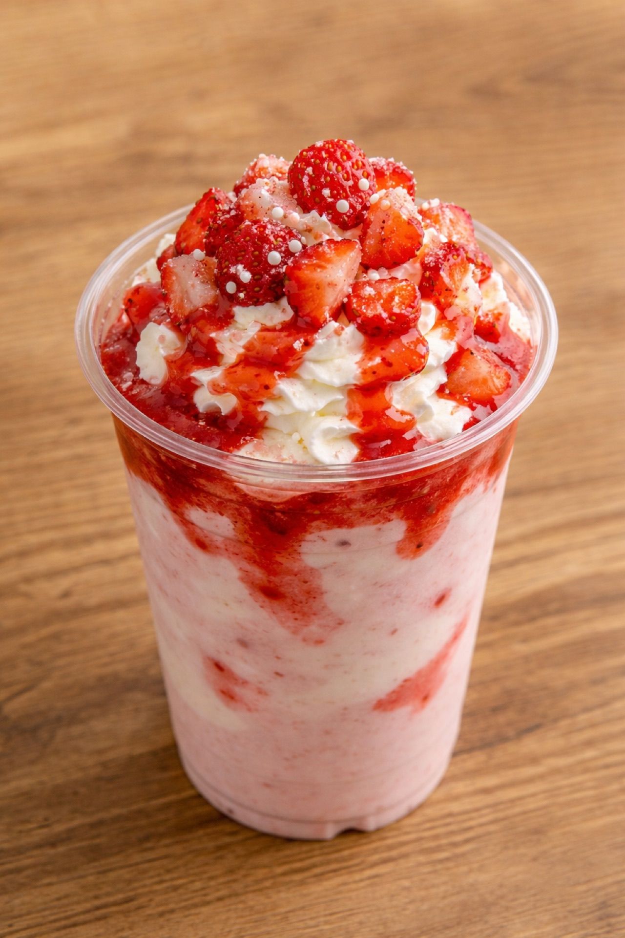 福岡県産あまおうとヨーグルトのフラッペ