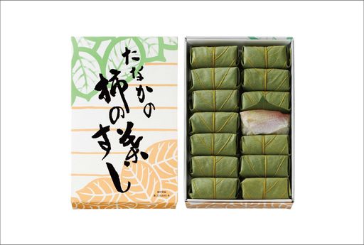 柿の葉すし  紙箱　たい　１４個入