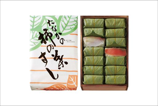 柿の葉すし 木箱  さけ・たい 詰合せ 28個入り