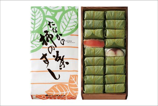柿の葉すし 木箱  さば・さけ 詰合せ 36個入り