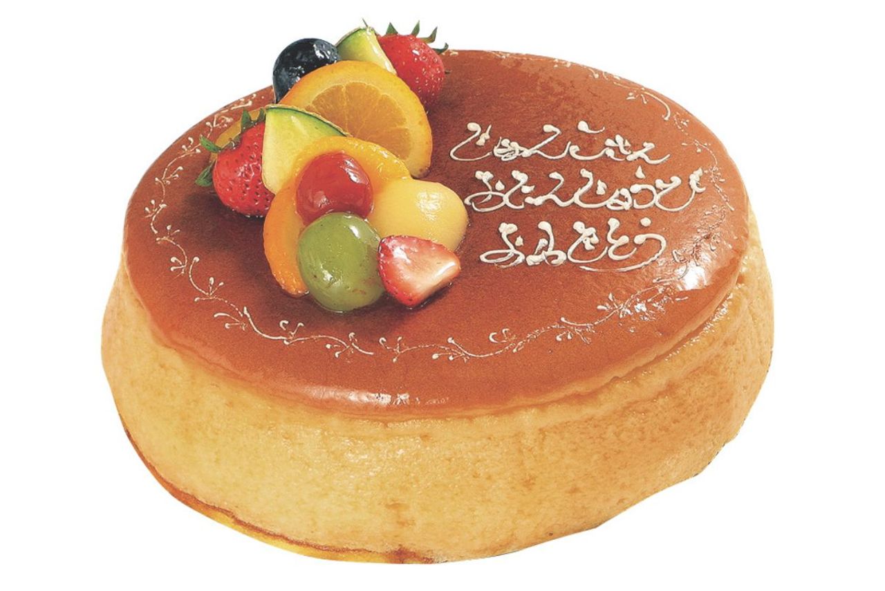 フルーツ＆メッセージ入りチーズケーキ