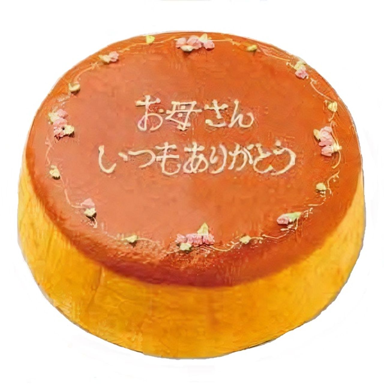 母の日お花デコチーズケーキ