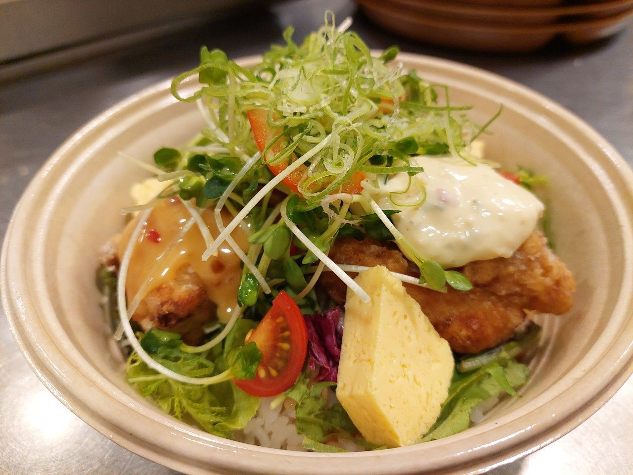 唐揚げ3種丼