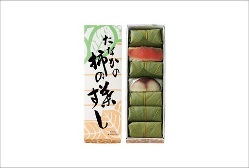 柿の葉すし 紙箱  さば・さけ 詰合せ ７個入り