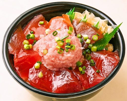 49.漬けまぐろネギトロ丼(Pickled tuna negitoro bowl)