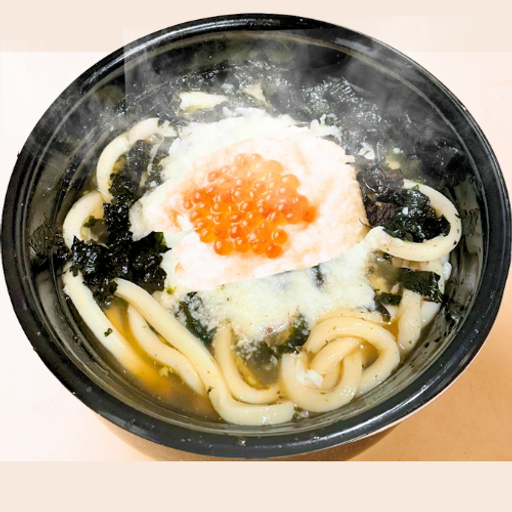 【温うどん】26.海苔いくらわさびとろろ