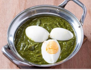 パラクエッグカレー/Palak Egg Curry