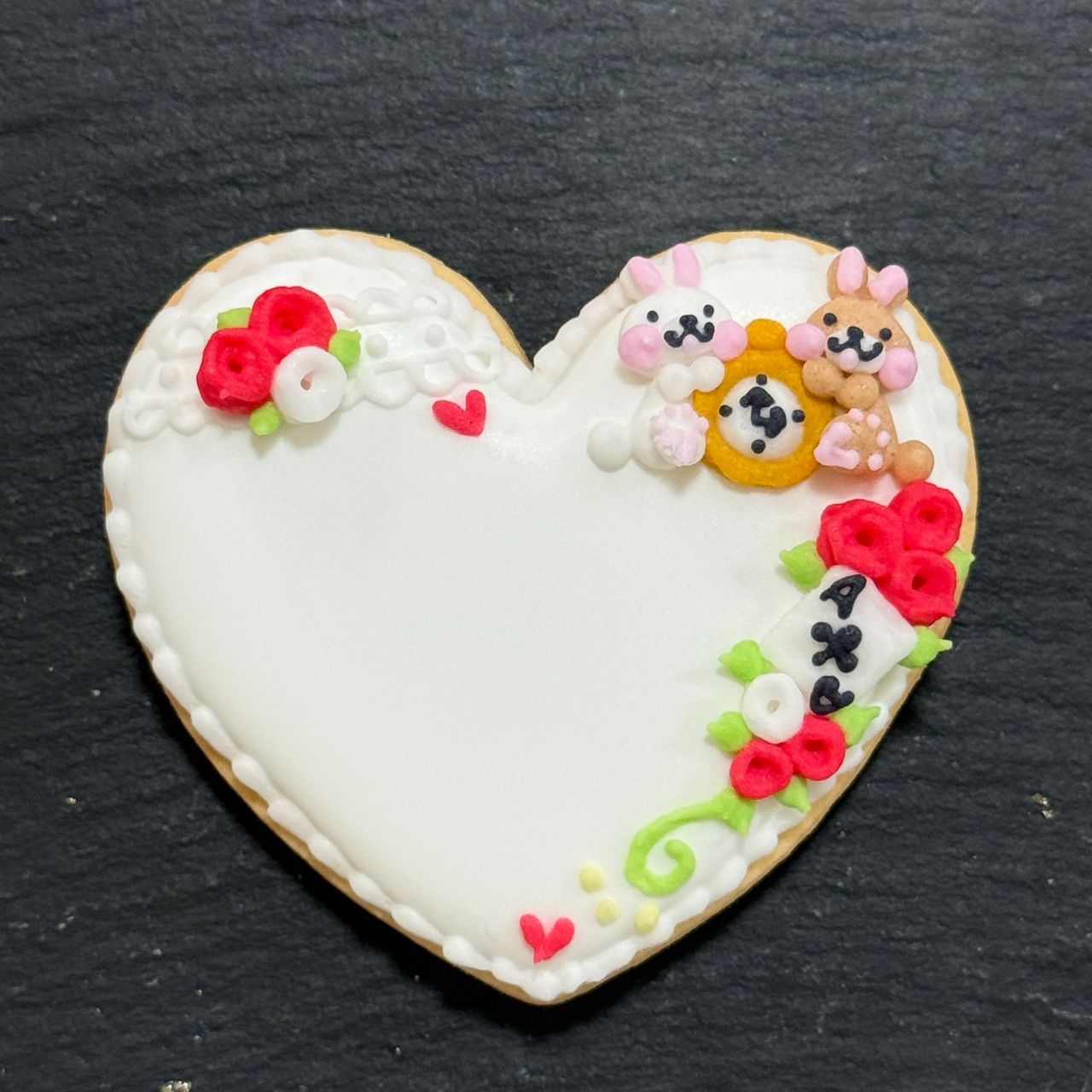 メッセージアイシングクッキー(赤)