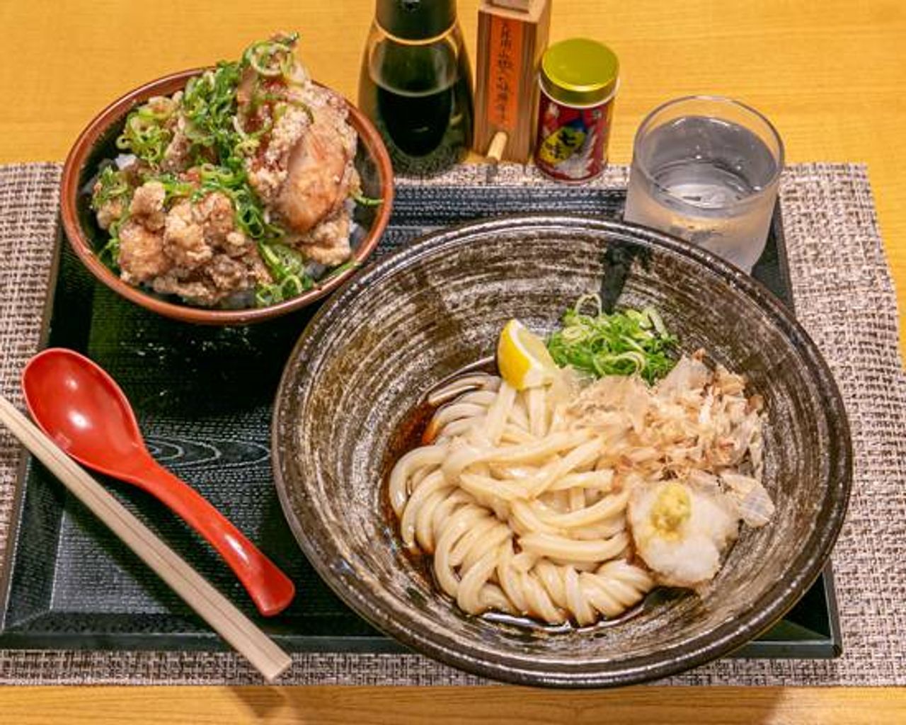 ゆず塩唐揚げ丼セット