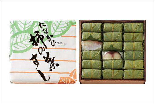 柿の葉すし 木箱  さば・たい 詰合せ 18個入り