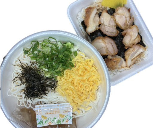 そうめんとり丼セット