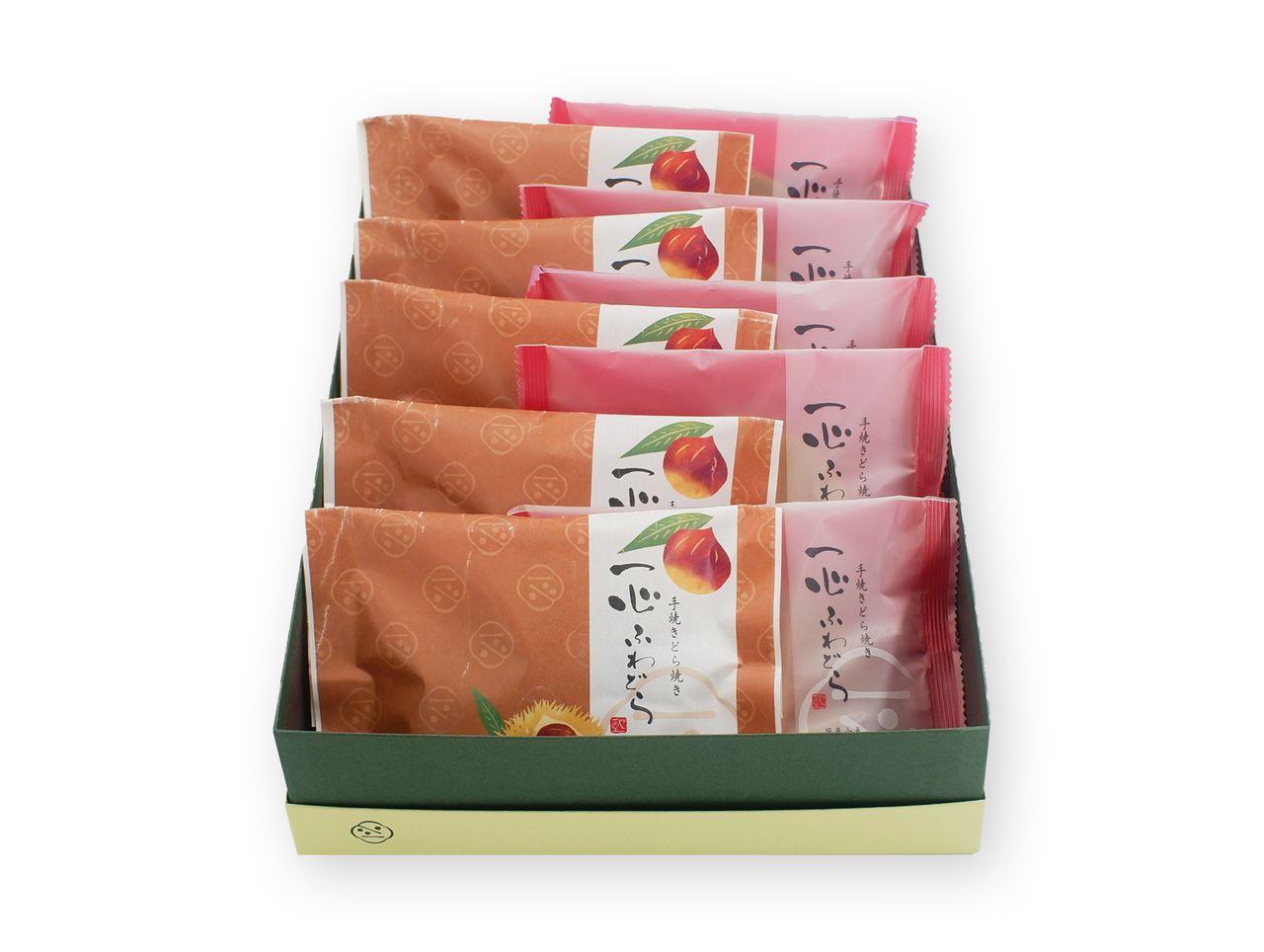 一心ふわどら10個入（赤粒あん・栗あん）