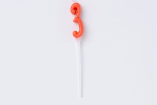 ナンバーキャンドル「3」