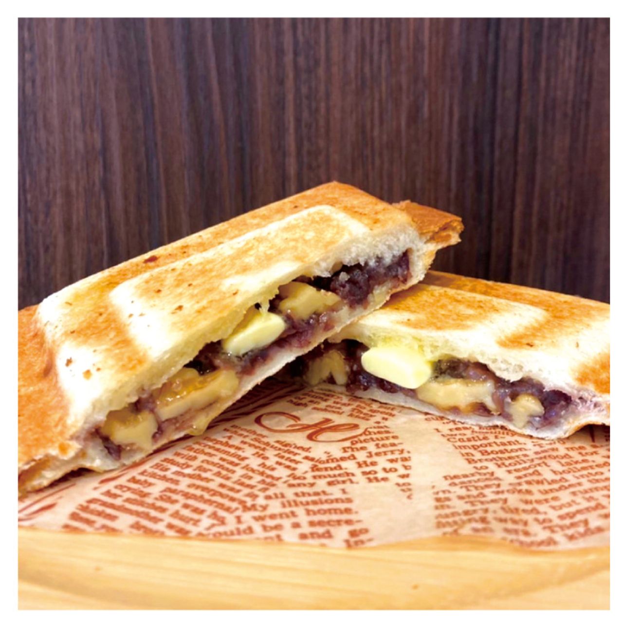 クルミあんバターサンド