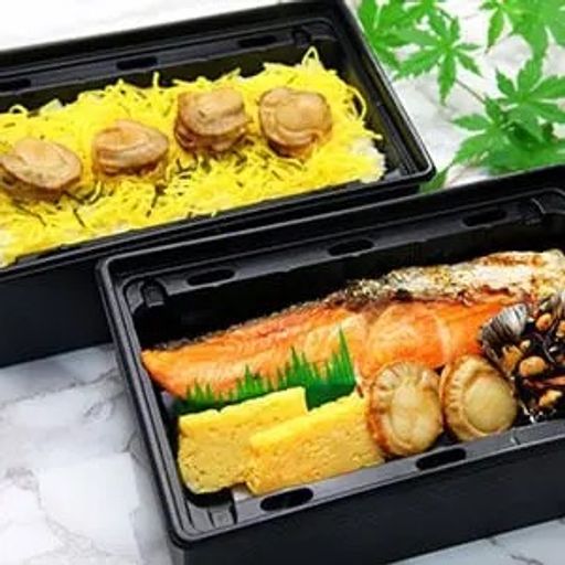 【温まるJet Chef弁当】金の厚切り紅しゃけと帆立めしのダブル重（大根おろし付き）