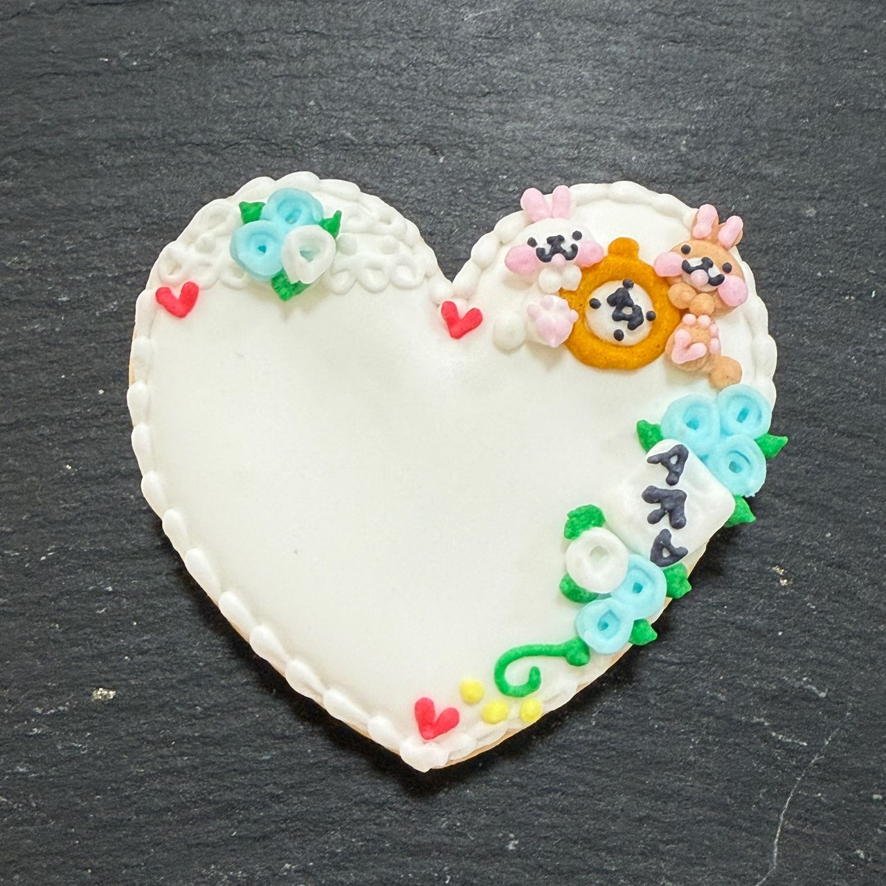 メッセージアイシングクッキー(青)