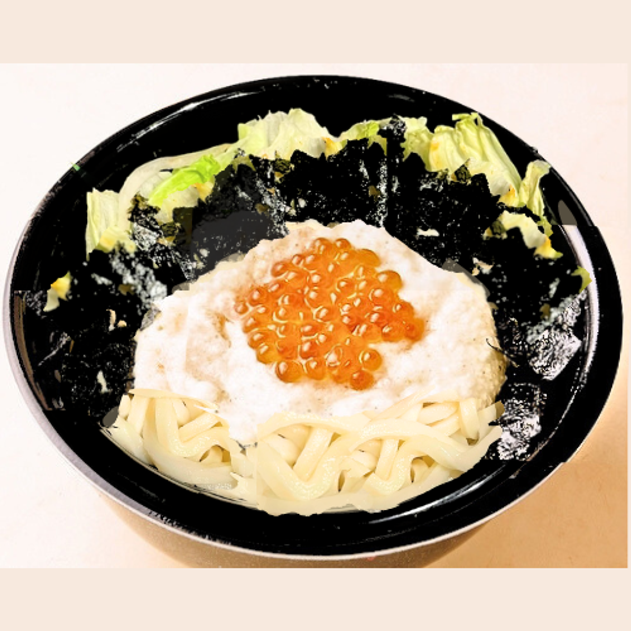 【サラダうどん】26.海苔いくらわさびとろろ