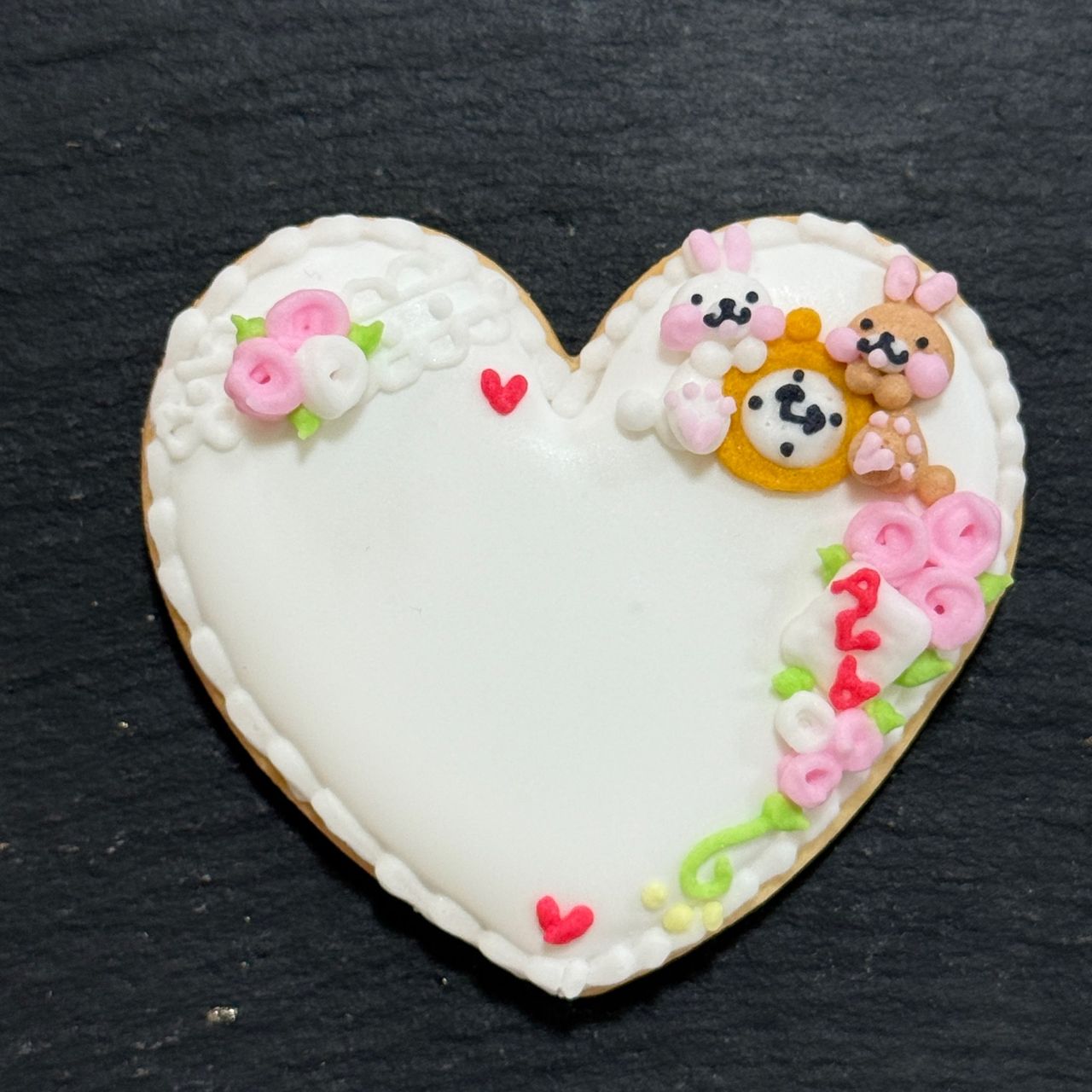 メッセージアイシングクッキー(ピンク)